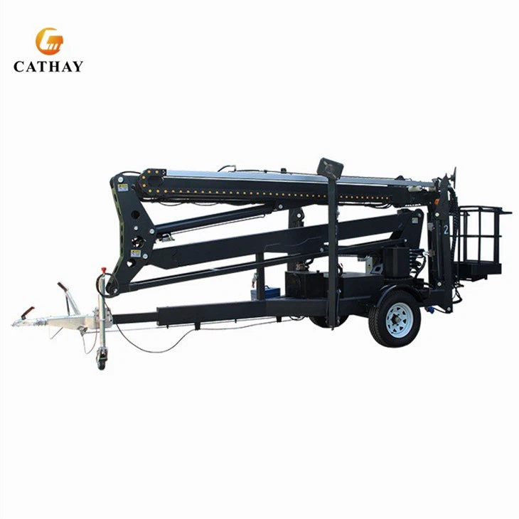 Aerial Work Trailer Boom Man Lift Platform