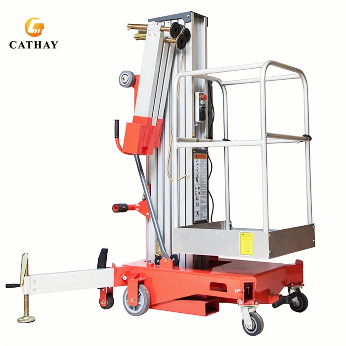 Sollevatore a montanti verticali manovrabile