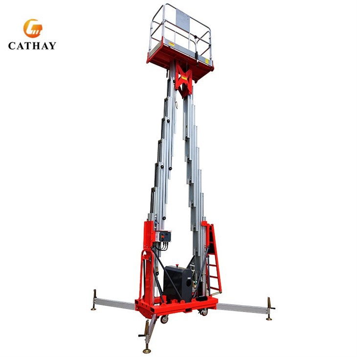 High End Double Mast Aluminum Work Platform
