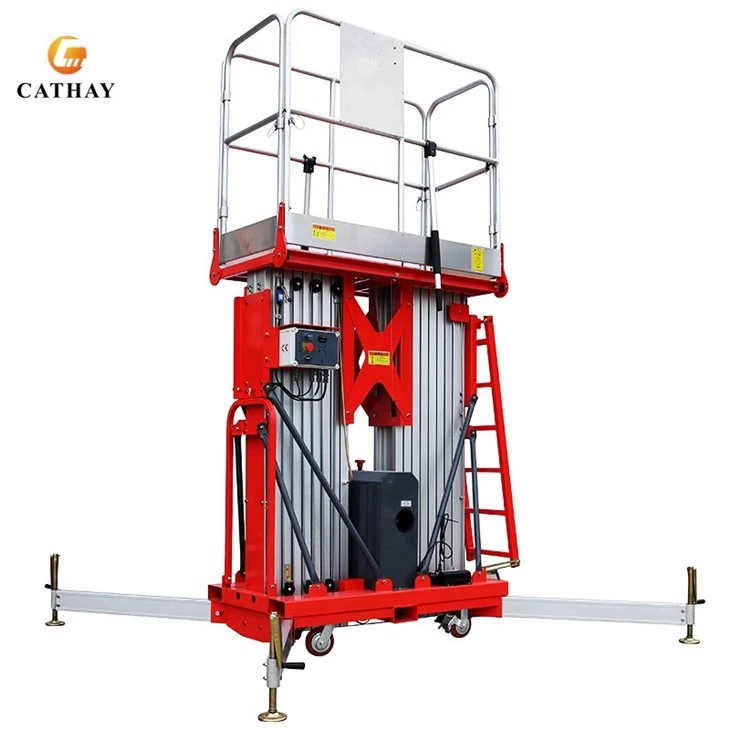 High End Dual Mast Aluminum Lift